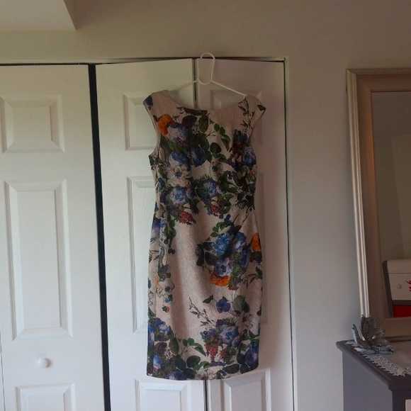 Gorgeous  Adrianna Papell  multi floral dress - Picture 1 of 3